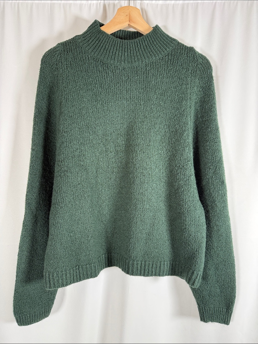 Old Navy Forest Green Mock Neck Sweater